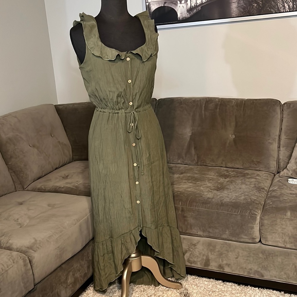 Luxology Green army dress size M